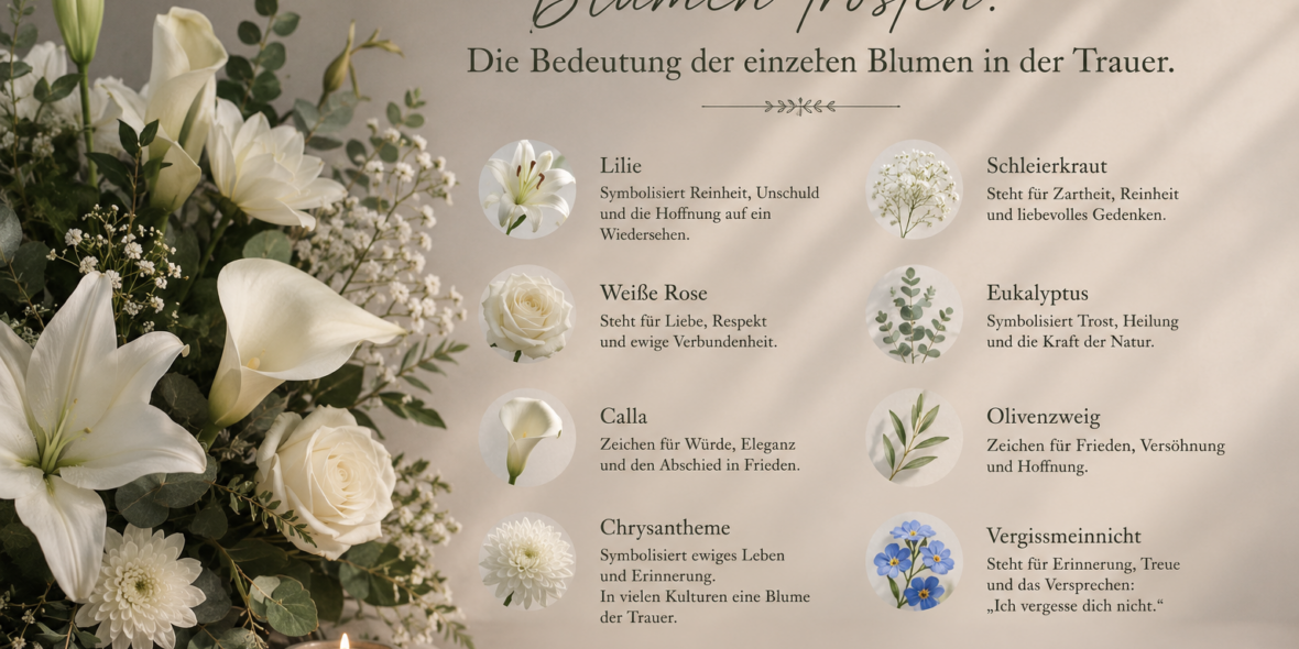 Blumen Trösten