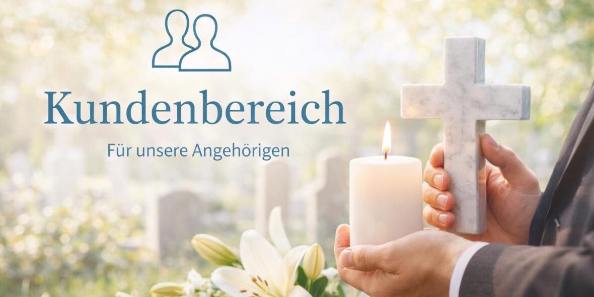 Foto von Bestatter der eine Kerze und ein Kreuz hält.