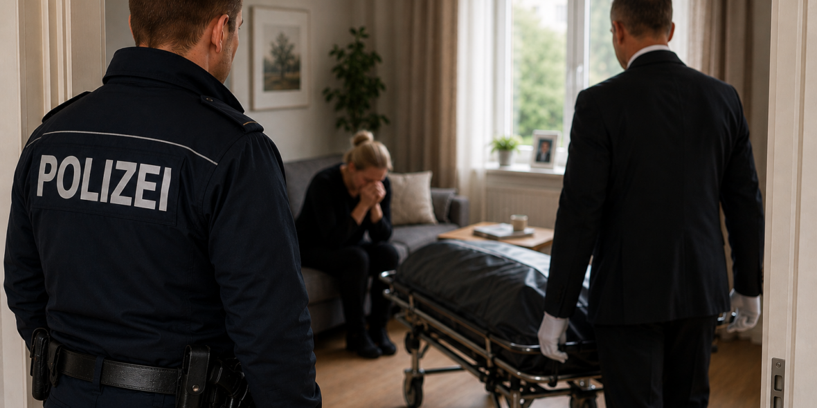 Polizei beim Sterbefall