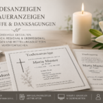 Todesanzeigen Nachrufe Gedenkseiten